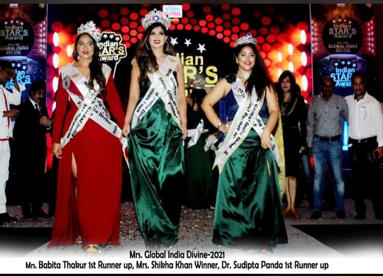 Mrs Shikha Mehta Khan Crowned As Mrs India Global Divine 2021 At  A Star Studded Event  Mumbai