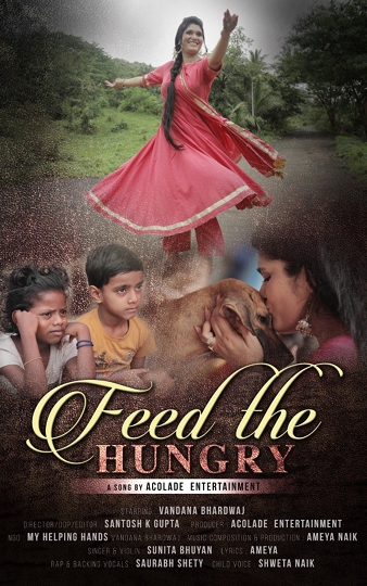 Model – Actress Vandana Bhardwaj’s Ambitious  Music Album Feed The Hungry  For Needy Kids