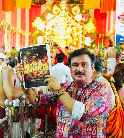 Script Pooja And Title Launch Held For Prashanth Mambully’s Next Bollywood Romantic Comedy  ” The Dinner”….